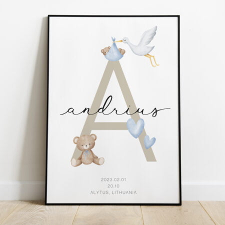 Paveikslas "Raidė" berniukams