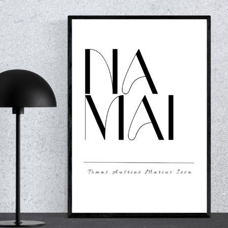 Personalizuotas paveikslas "Namai"