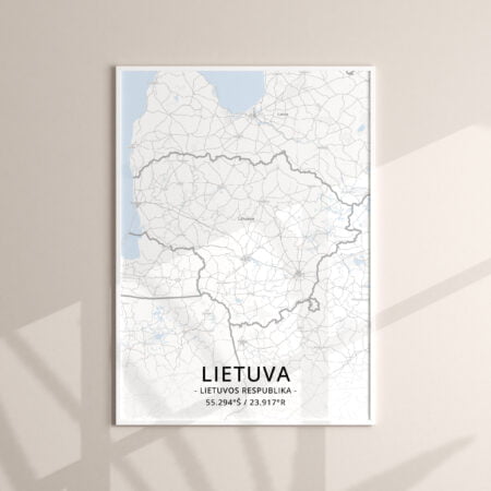 Žemėlapis „LIETUVA”