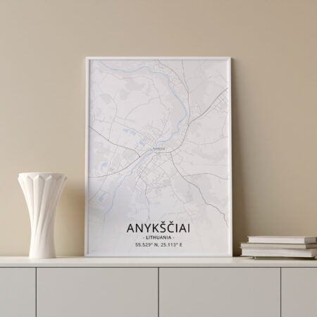 Miesto žemėlapis „Anykščiai"