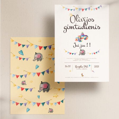 Gimtadienio kvietimas Nr. 8