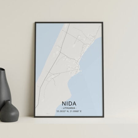 Miesto žemėlapis „NIDA"