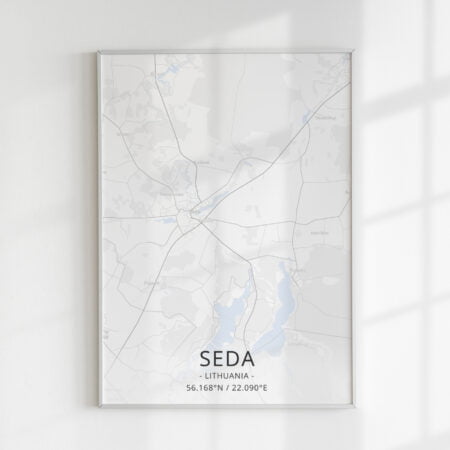 Miesto žemėlapis „Seda"