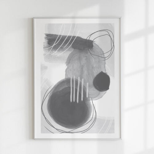 Paveikslas "Nespalvotas abstraktumas" 3