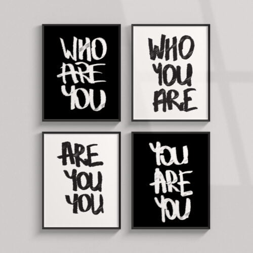 Paveikslų rinkinys "You are you"
