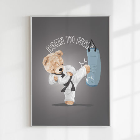 Paveikslas "Teddy - born to fight"